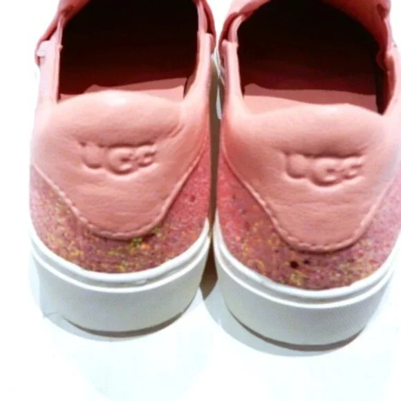 UGG Jass Chunky Glitter Pink Slip-on Sneakers in Size 7.5 - Picture 4 of 5